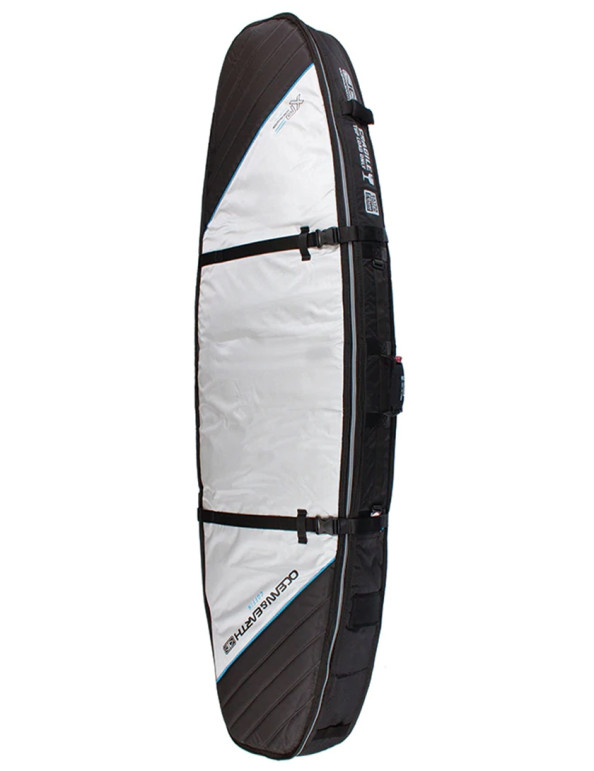 Ocean & Earth Double Coffin Shortboard surfboard bag 10mm 6ft 6 - Silver