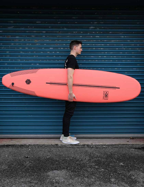 Ocean & Earth Ezi-Rider Soft Surfboard 9ft 0 - Coral