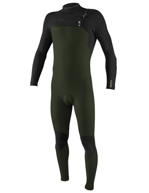 O'Neill Hyperfreak Chest Zip 4/3+mm wetsuit - Ghost Green/Blue