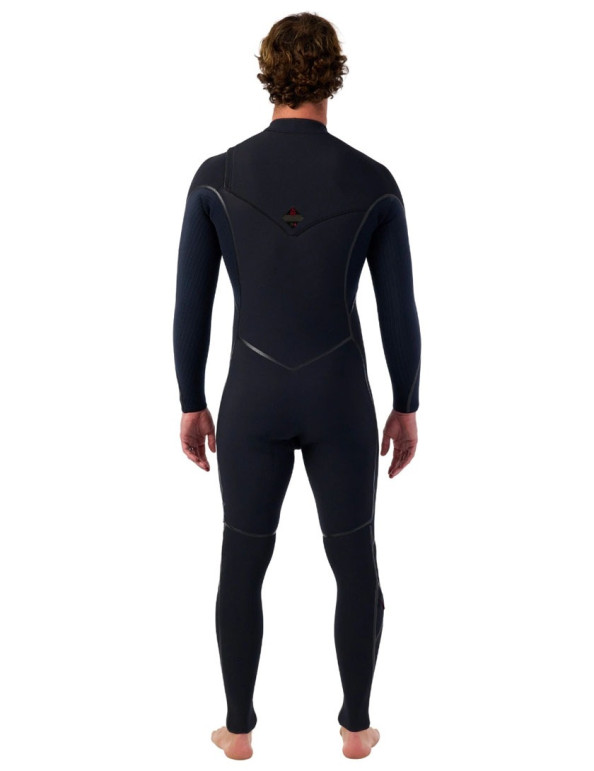 Muta Intera O'Neill Hyperfreak 3/2+mm Uomo | Zip Sul Petto | Modello Nero/Nero | Taglia XLT
