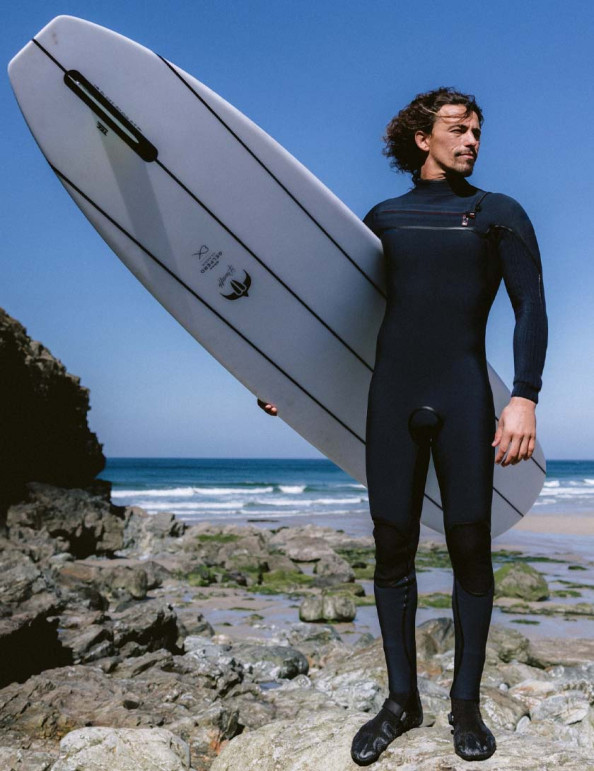 O'Neill HyperFreak Fire Chest Zip 4/3+mm wetsuit - Carbon/Carbon