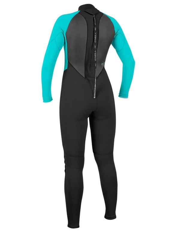 O'Neill Ladies Reactor II 3/2mm wetsuit - Black/Light Aqua