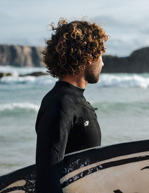 O'Neill Ninja Chest Zip 4/3mm Wetsuit - Black/Black