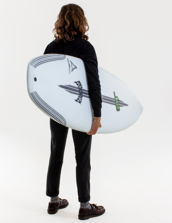 Lost Puddle Jumper Surfboard Carbon Wrap 5ft 9 FCS II - White