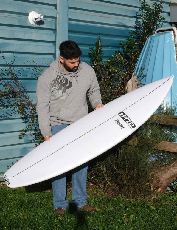 Pyzel Phantom surfboard 6ft 0 Futures - White