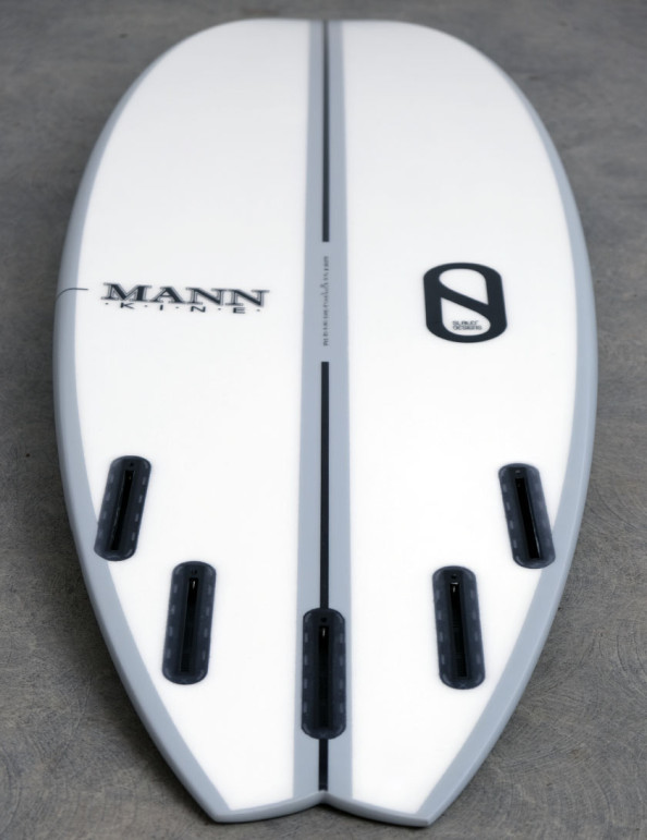 Slater Designs Ibolic FRK Swallow Surfboard 5ft 8 Futures - White