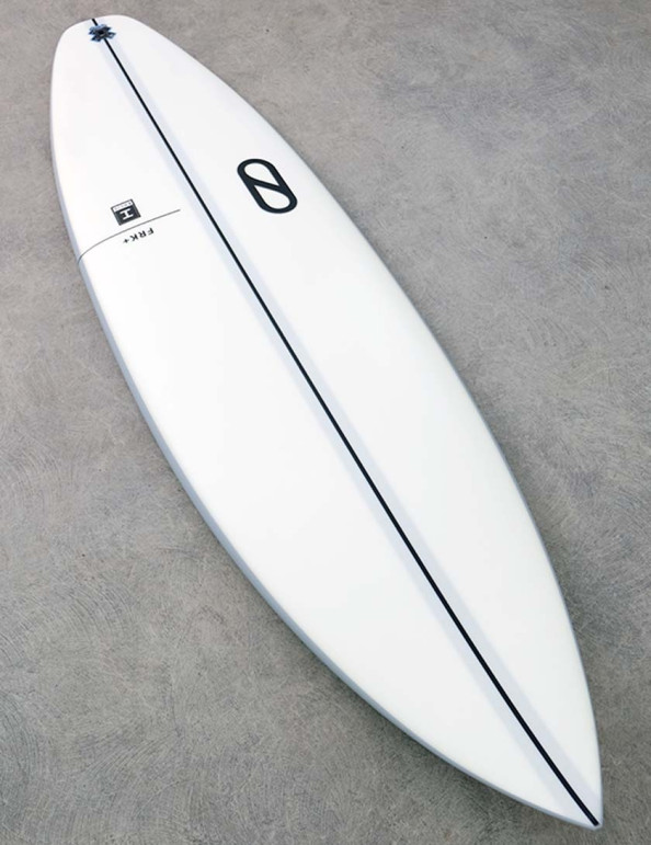 Slater Designs Ibolic FRK + Surfboard 6ft 2 Futures - White
