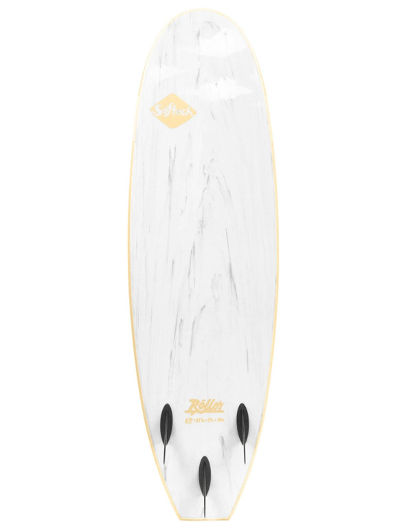 Softech Roller Hand Shaped soft surfboard 7ft 6 - Almond