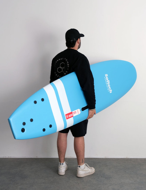 Softech Roller Hand Shaped soft surfboard 7ft 0 - Blue