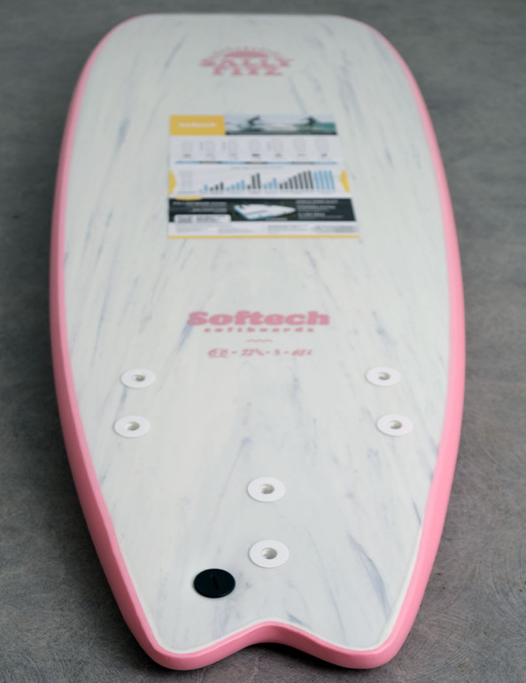 Softech Sally Fitzgibbons soft surfboard 7ft 0 - Pink
