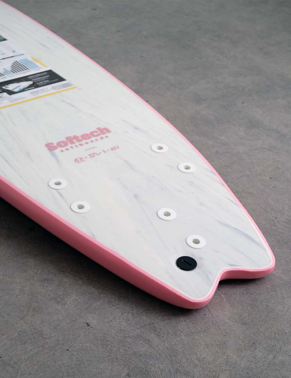 Softech Sally Fitzgibbons soft surfboard 7ft 0 - Pink