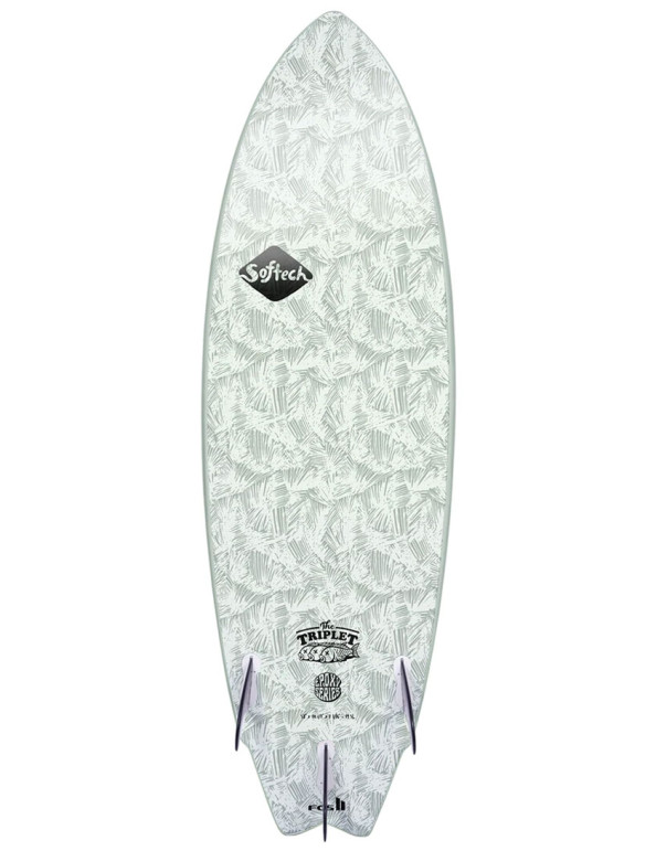 Softech The Triplet Soft Top surfboard 6ft 3 - Palm