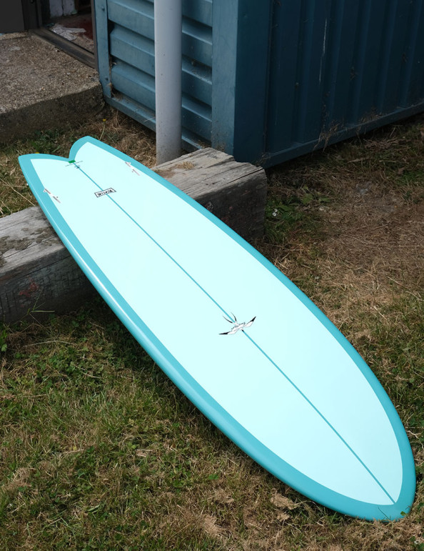 Steve Brom オーガニカルフィッシュ5’9 Takayama Tuflite V-Tech Humu Fish 5ft 9 FCS II - Blue