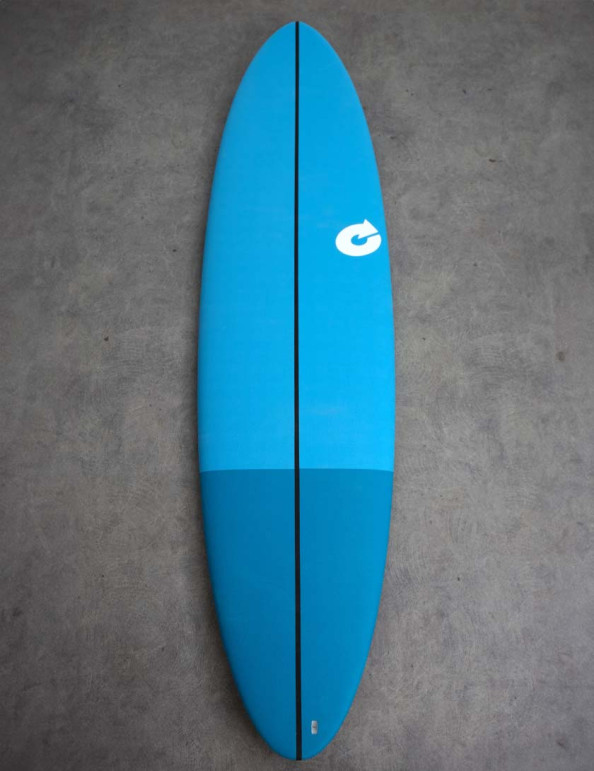 Torq Mod Fun EVA Soft Top Surfboard 7ft 2 - Light Blue Croc Skin