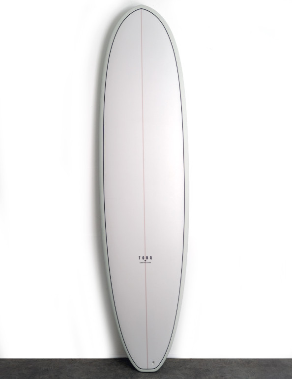 Torq Mod Fun V+ surfboard 7ft 4 Package - Olive Fibre Pattern