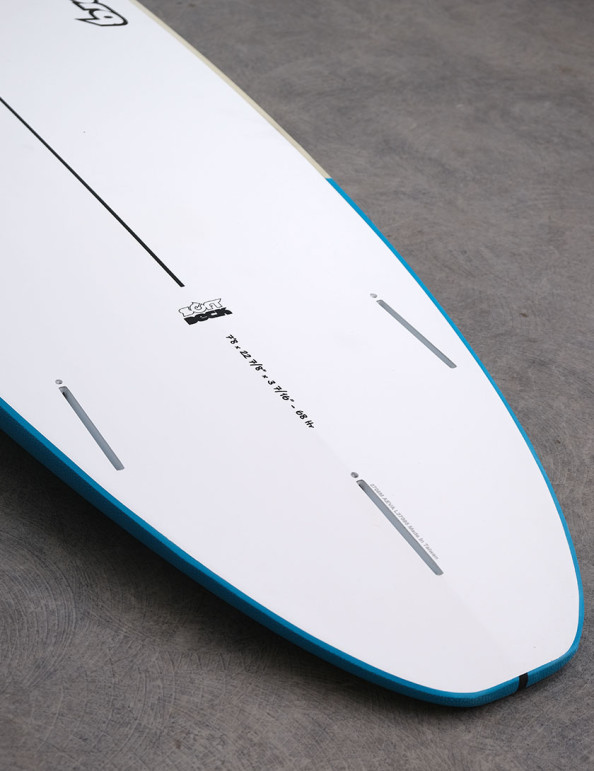 Torq Mod Fun EVA Soft Top Surfboard 8ft 6 - Sand/Blue Croc Skin