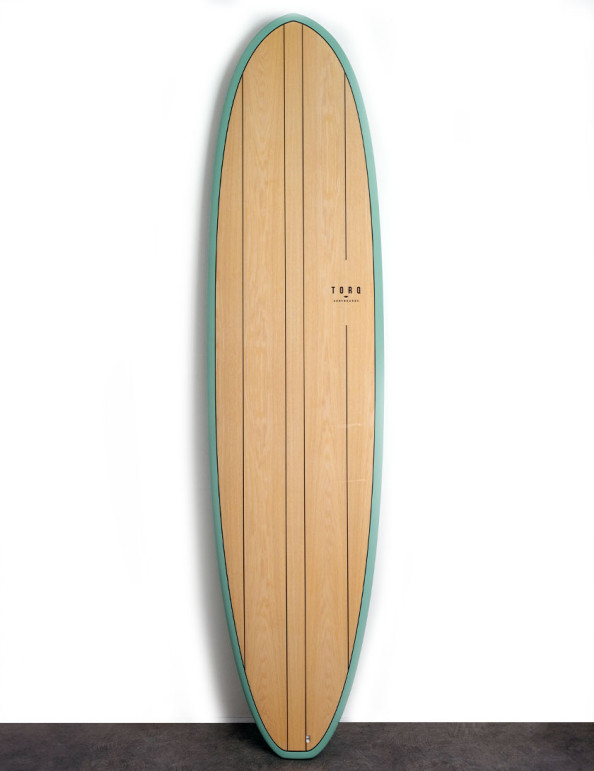 Torq Mod Fun V+ Surfboard 7ft 8 Package - Wood Deck + Palm