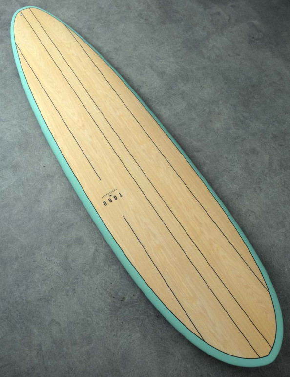 Torq Mod Fun V+ surfboard 8ft 2 - Wood Deck + Palm