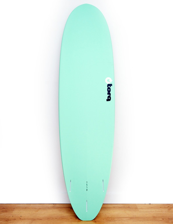 Torq Mod Fun V+ surfboard 7ft 8 - Sea Green/Pinline/White Deck