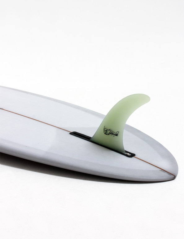 True Ames Greenough 4A 8.0 Longboard Fin - Clear