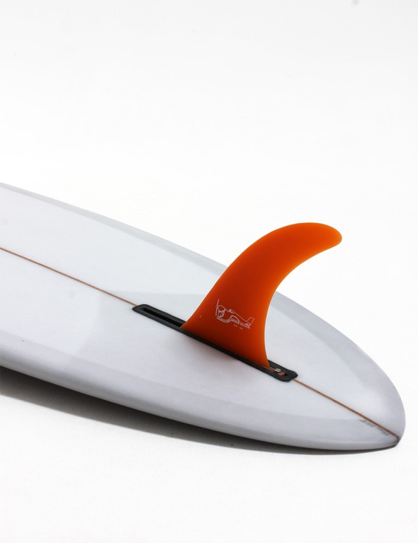 True Ames Greenough 4A 8.0 Longboard Fin - Orange