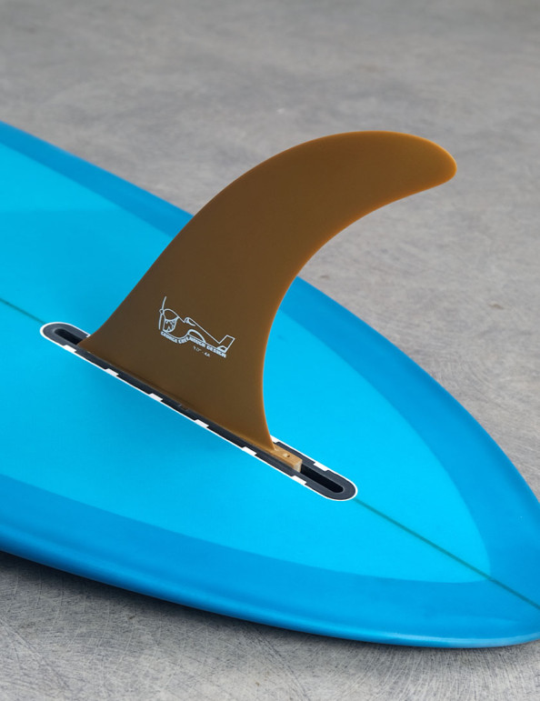 True Ames Greenough 4A 9.0 Longboard Fin - Rotten Avocado