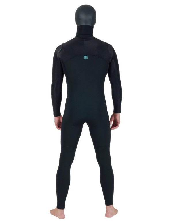 Vissla x Axxe New Seas U Zip Hooded 6/5mm Wetsuit - Black