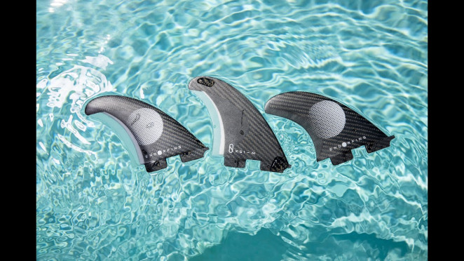 Endorfins Slater KS1 Futures Tri Fins Small - Black/Green