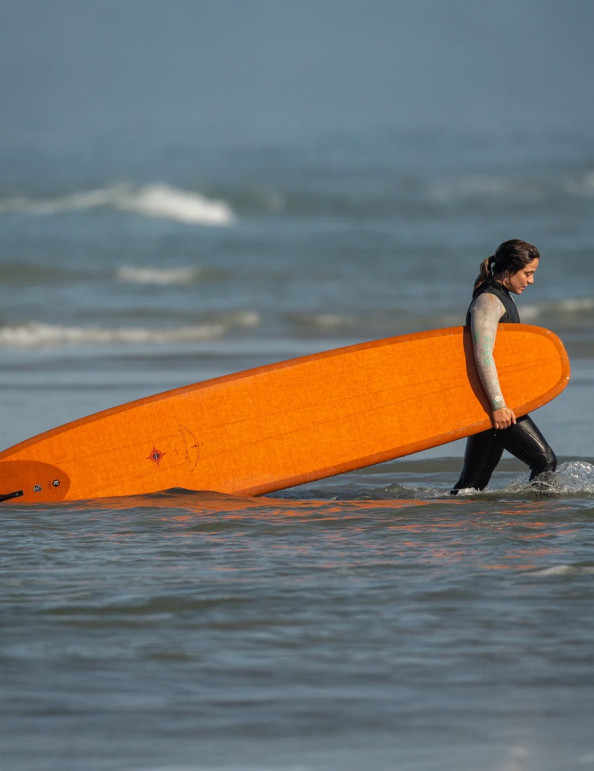Wayne Rich Wild Card 3 Surfboard 9ft 4 Single Fin - Orange