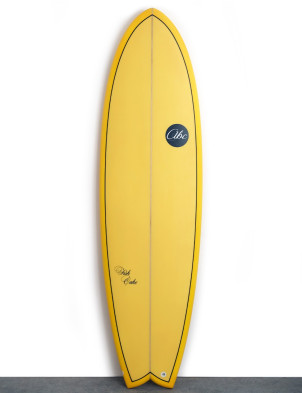 ABC Fishcake surfboard 6ft 3 Futures - Yellow