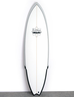 Aipa Big Boy Sting Fusion Surfboard 6ft 0 Futures - Grey/White 