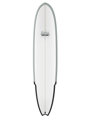 Aipa Big Brother Sting Fusion Surfboard 9ft 6 Futures - Grey/White 