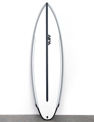 Aipa Dark Twinn Dual Core Surfboard 5ft 6 FCS II - Dark Grey/Grey 