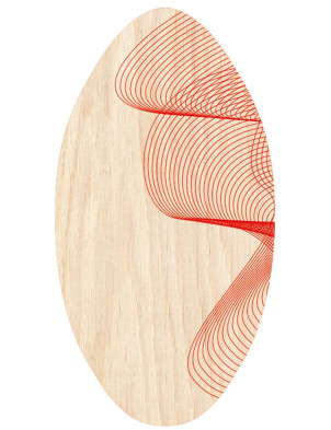 Alder Apex Deluxe Skimboard 41" - Red