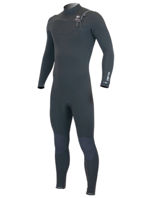 Alder Evo Chest Zip 5/4mm Wetsuit - Black