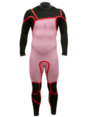 Alder Evo Fire MX Chest Zip 5/4mm Wetsuit - Black