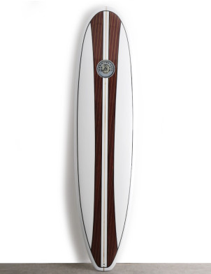 Hawaiian Soul Mini Mal Surfboard 8ft 0 - Dark Wood
