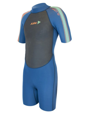 Alder Impact Junior Shortie 3/2mm Wetsuit - Blue