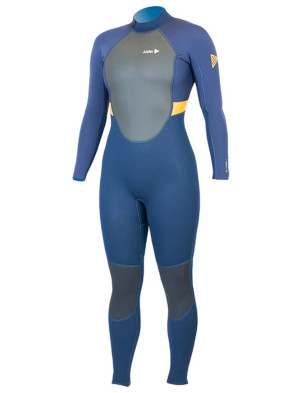 Alder Ladies Impact Back Zip 3/2mm Wetsuit - Orange