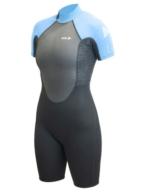 Alder Ladies Impact Shortie 3/2mm Wetsuit - Blue