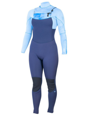 Alder Ladies Revo Chest Zip 3/2mm Wetsuit - Blue
