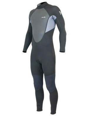 Alder Impact Back Zip 3/2mm Wetsuit - Grey