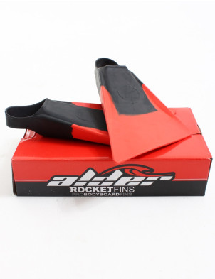 Alder Rocket bodyboarding fins - Black/red