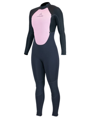 Alder Ladies Stealth Back Zip 4/3mm Wetsuit - Blue