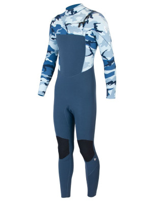 Alder Kids Comp CX Chest Zip Wetsuit 4/3mm - Camo