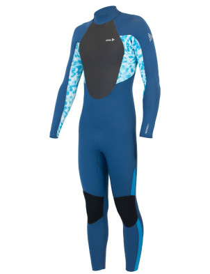 Alder Kids Comp CX Chest Zip Wetsuit 4/3mm - Blue