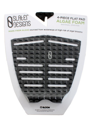 Slater Designs 4-Piece Surfboard Tail Pad - Black/Grey