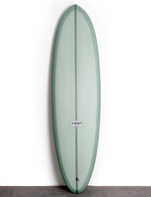 Almond Pleasant Pheasant 2 + 1 Surfboard 6ft 8 - Sage Resin Tint