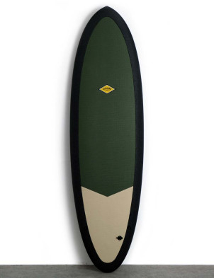 Almond R Series Pleasant Pheasant Surfboard 6ft 4 Futures 2 + 1 - Olive