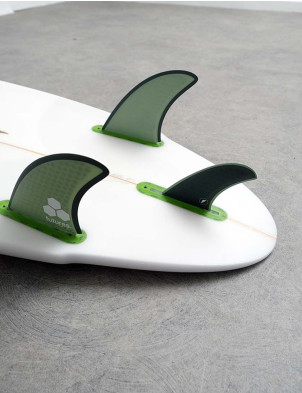 Futures AMT HC Twin Fin + Trailer Large - Green/Gray